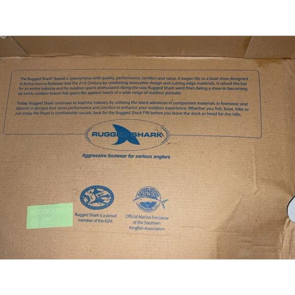 NIB Men "Rugged Shark " Waterproof Deck Boots Color:Great-White US13M - Picture 8 of 16